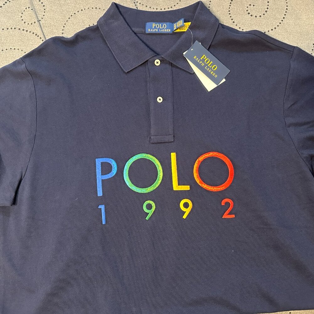 RALPH LAUREN CLASSIC FIT DARK BLUE POLO SHIRT SIZE 2XB 2LT  OR XLT MEN $138.00 - Picture 2 of 5